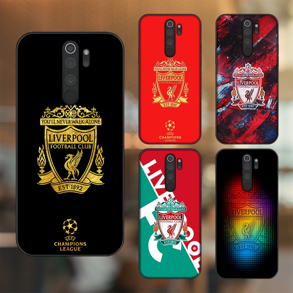 Ốp lưng Xiaomi Redmi Note 8 Pro viền đen in hình Liverpool FC