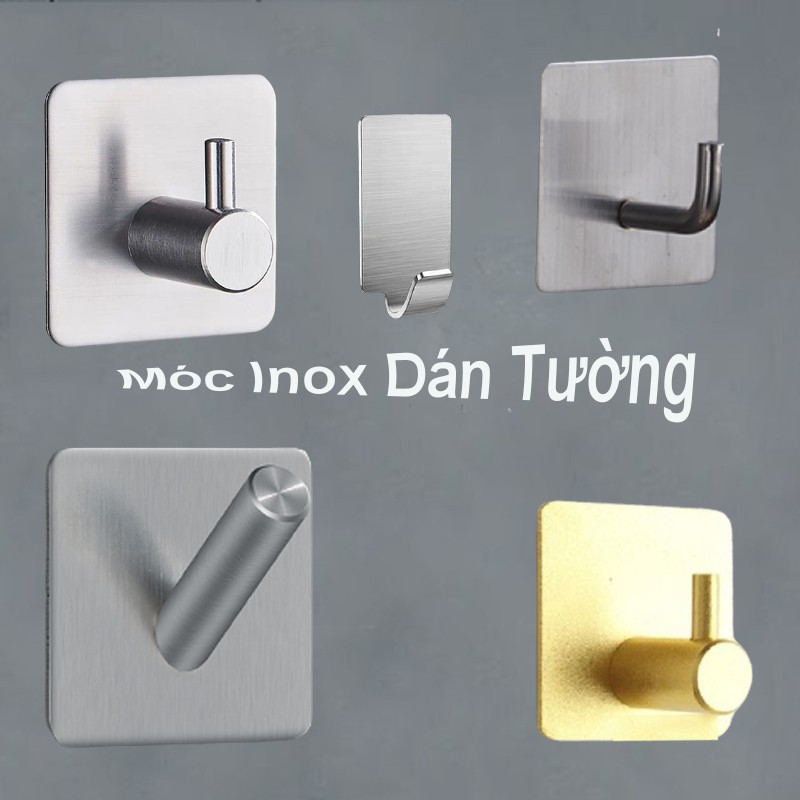 Móc Treo Đồ Dùng Cá Nhân, Treo Chìa Khóa, Inox 304 Sang Trọng, Sử Dụng Keo Dán 3M Siêu Chắc