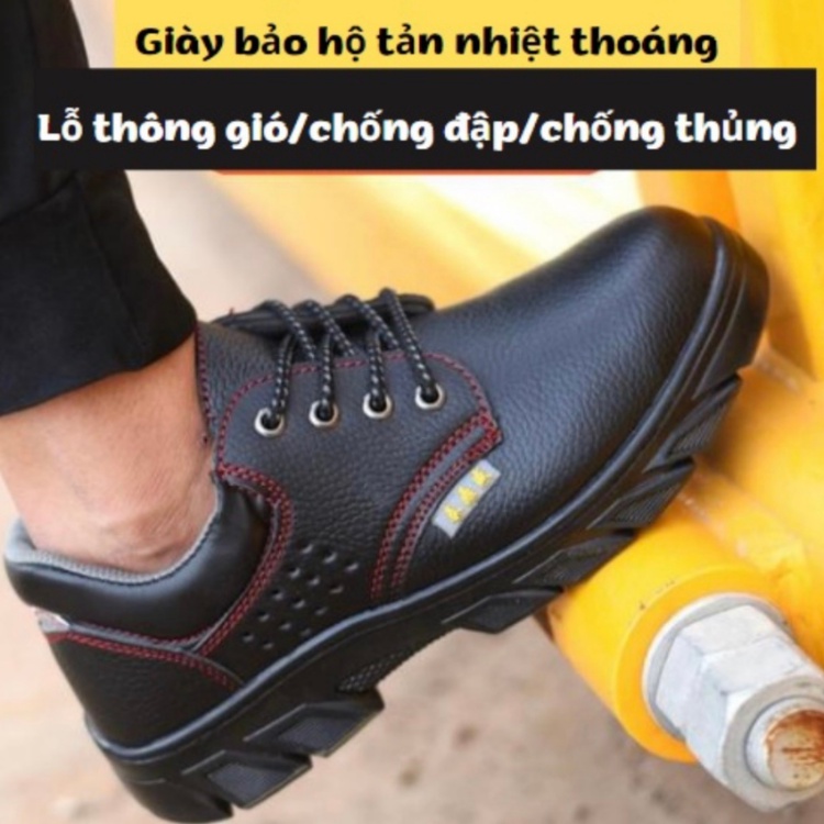 Giày Bảo hộ Lao động mũi sắt chống va đập, chống nước