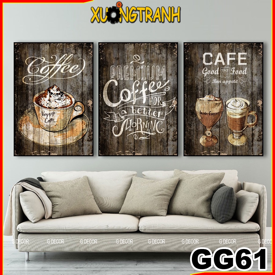 Tranh treo tường canvas 3 bức phong cách Bắc Âu 61, tranh decor trang trí phòng khách, phòng ngủ, phòng ăn, spa,cửa hàng