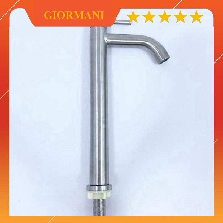 Vòi lạnh dương bàn chậu rửa mặt VL05 tặng dây cấp nước inox