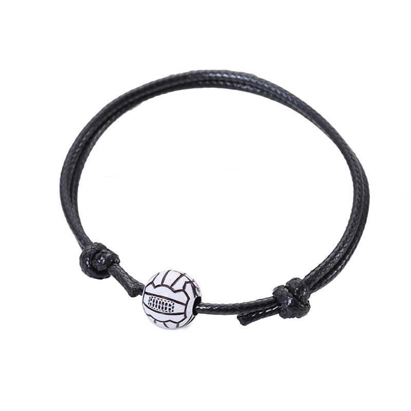 Vòng Tay Dây Bện Phối Charm Thời Trang Cho Tuổi Teen