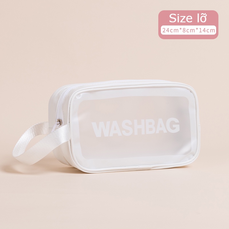 Túi đựng mỹ phẩm Washbag chất liệu PU bền đẹp chống nước có nhiều size