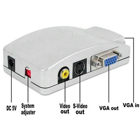 Bộ chuyển đổi VGA sang Video, Svideo VGA to AV - VGA to AV -DC301