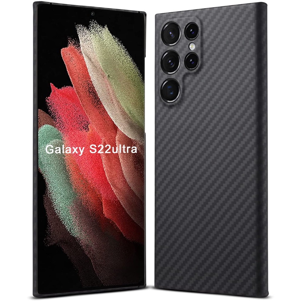 Ốp Điện Thoại Sợi Carbon Siêu Mỏng Cho Samsung Galaxy S23 Ultra S22