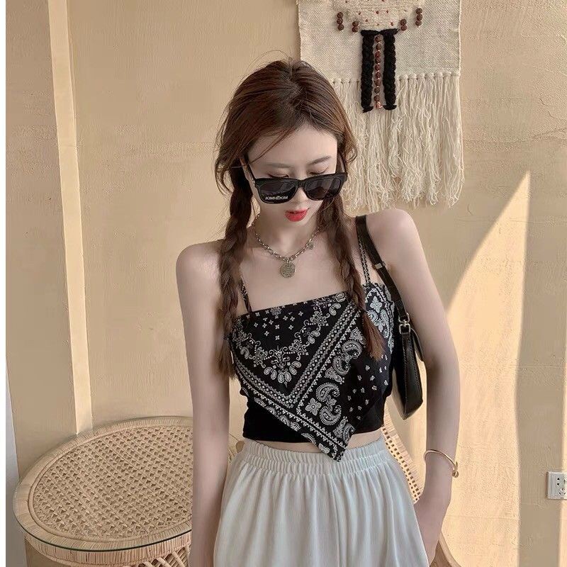 Áo kiểu hai dây thổ cẩm | BigBuy360 - bigbuy360.vn