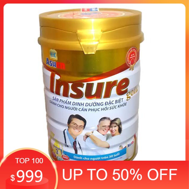Sữa Insure Gold Asuen 900gr bổ sung dinh dưỡng cho người cao tuổi, phục hồi sức khỏe cho người bệnh