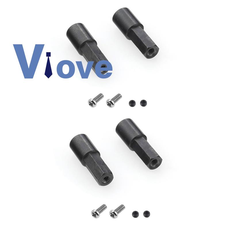 Set 4 Trục Bánh Sau Bằng Kim Loại Chuyên Dụng Cho Xe Hơi Điều Khiển Từ Xa WPL D12 C14 C24 C34 B14 B24 C16 B36 MN D90 MN99S