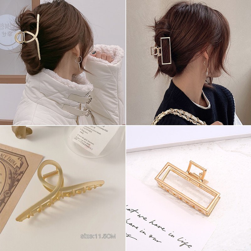 Kẹp tóc kẹp kim loại giả ngọc trai phong cách mới kiểu Hàn Quốc bán chạy nhất phụ kiện kẹp tóc