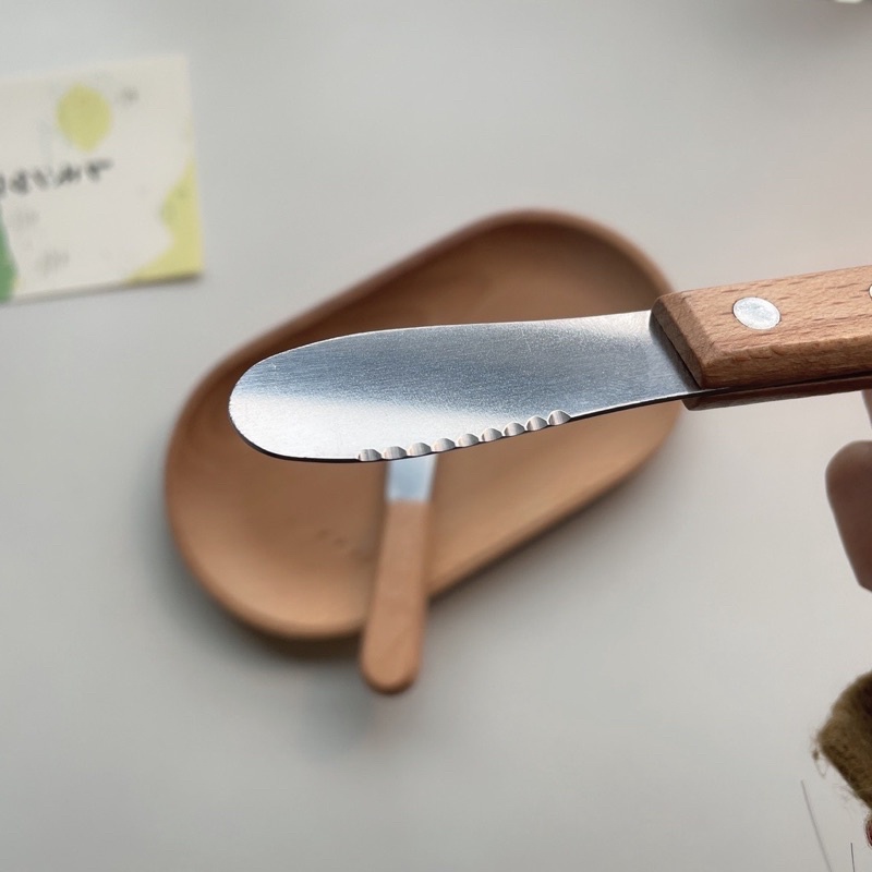 Dao Tập Cắt Cho Bé An Toàn Dao Phết Bơ Mini Cán Gỗ