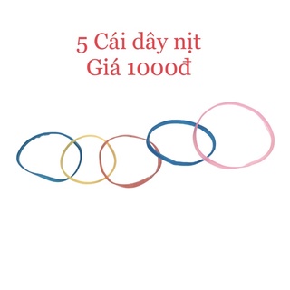 5 cái dây nịt buộc tóc 1k