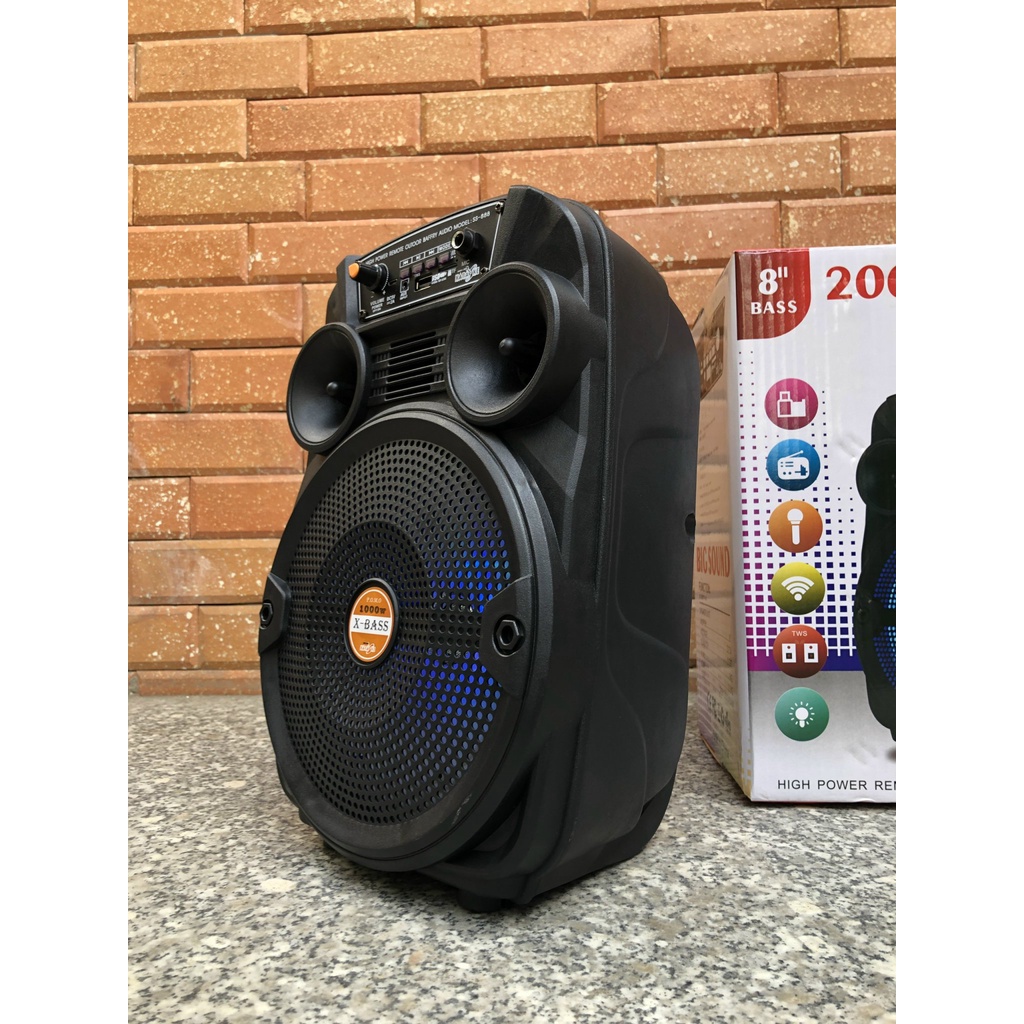 Loa  hát karaoke mini SPEAKER SS-888.Âm thanh cực chất, bass cực hay