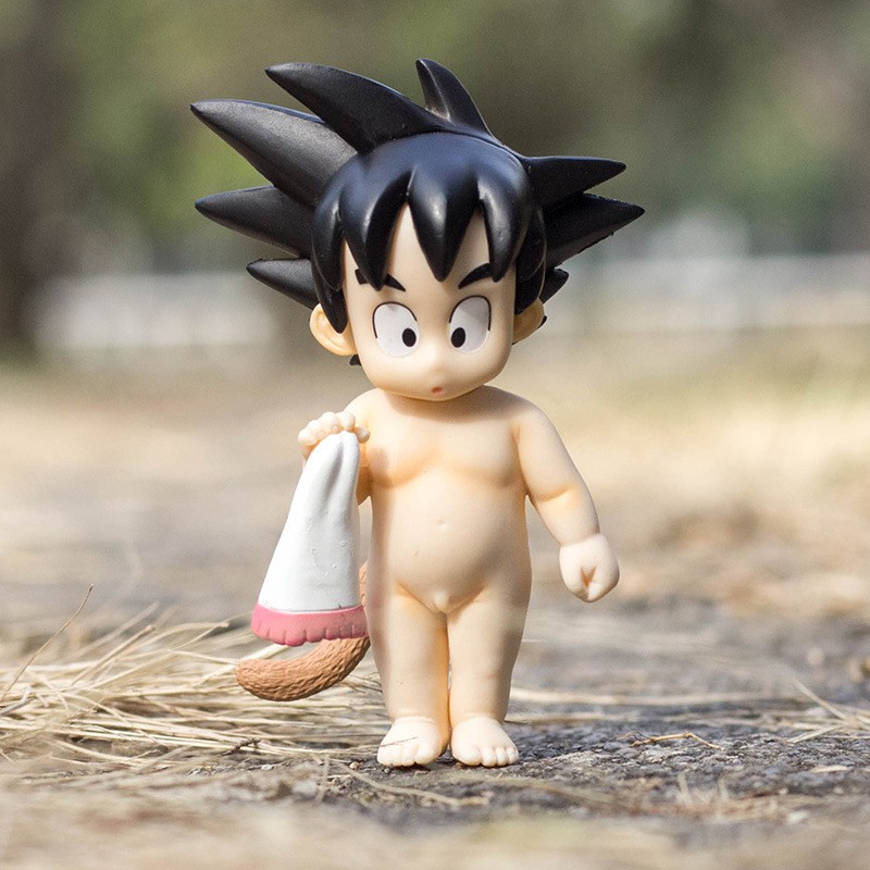 (Có sẵn - 11cm) Mô Hình Son Goku Cởi Chuồng - Figure Songoku Dragonball