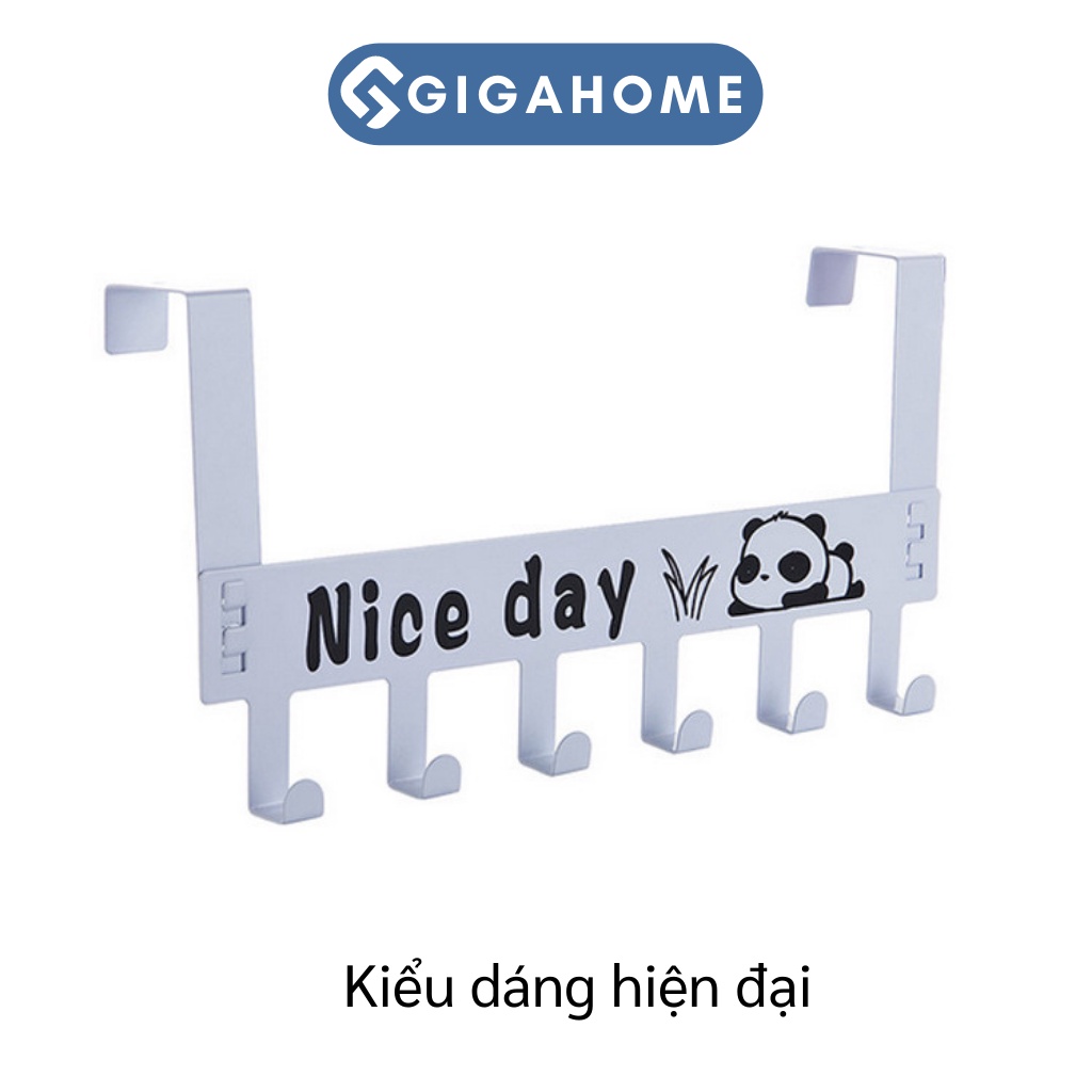 Móc Treo Quần Áo Sau Cửa 6 Chấu GIGAHOME Bằng Hợp Kim Không Gỉ 9072