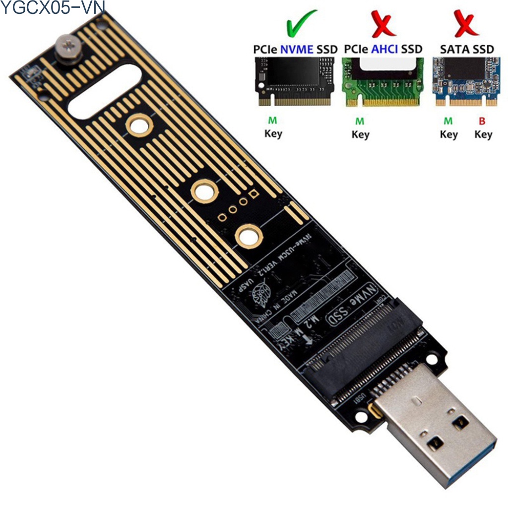Thẻ Chuyển Đổi M.2 Nvme Ssd Sang Usb 3.1 Type-A M2 Sang Usb 3.1 Cho 2242 / 2260 / 2280 | BigBuy360 - bigbuy360.vn