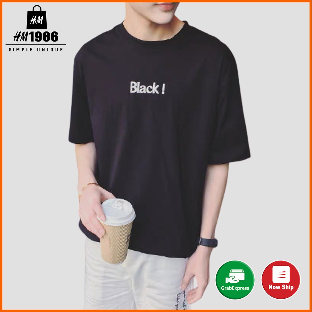 Áo thun nam nữ unisex tay lỡ form rộng 3124 , Áo thun form rộng Oversize trơn cao cấp HM1986