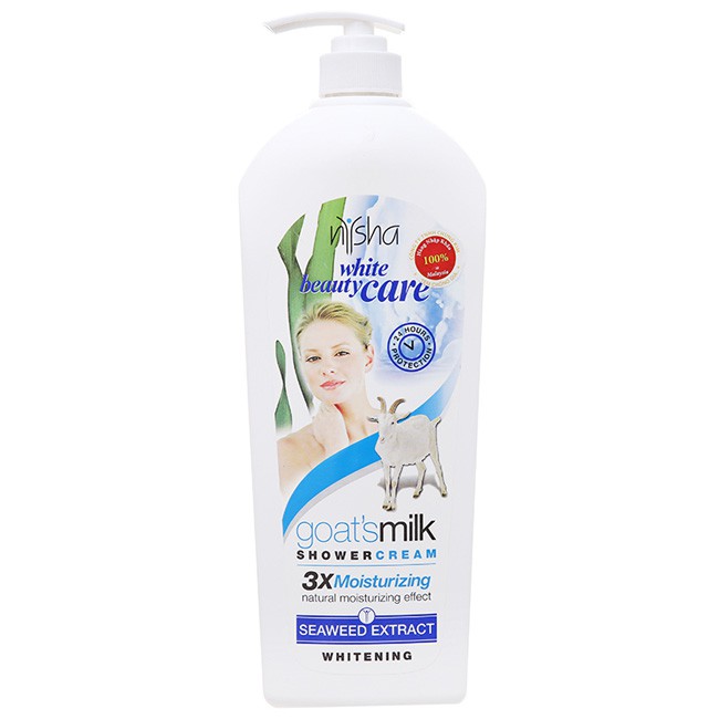 Sữa tắm sáng da Nysha tảo biển 1150 ml- hàng nhập khẩu Malaysia