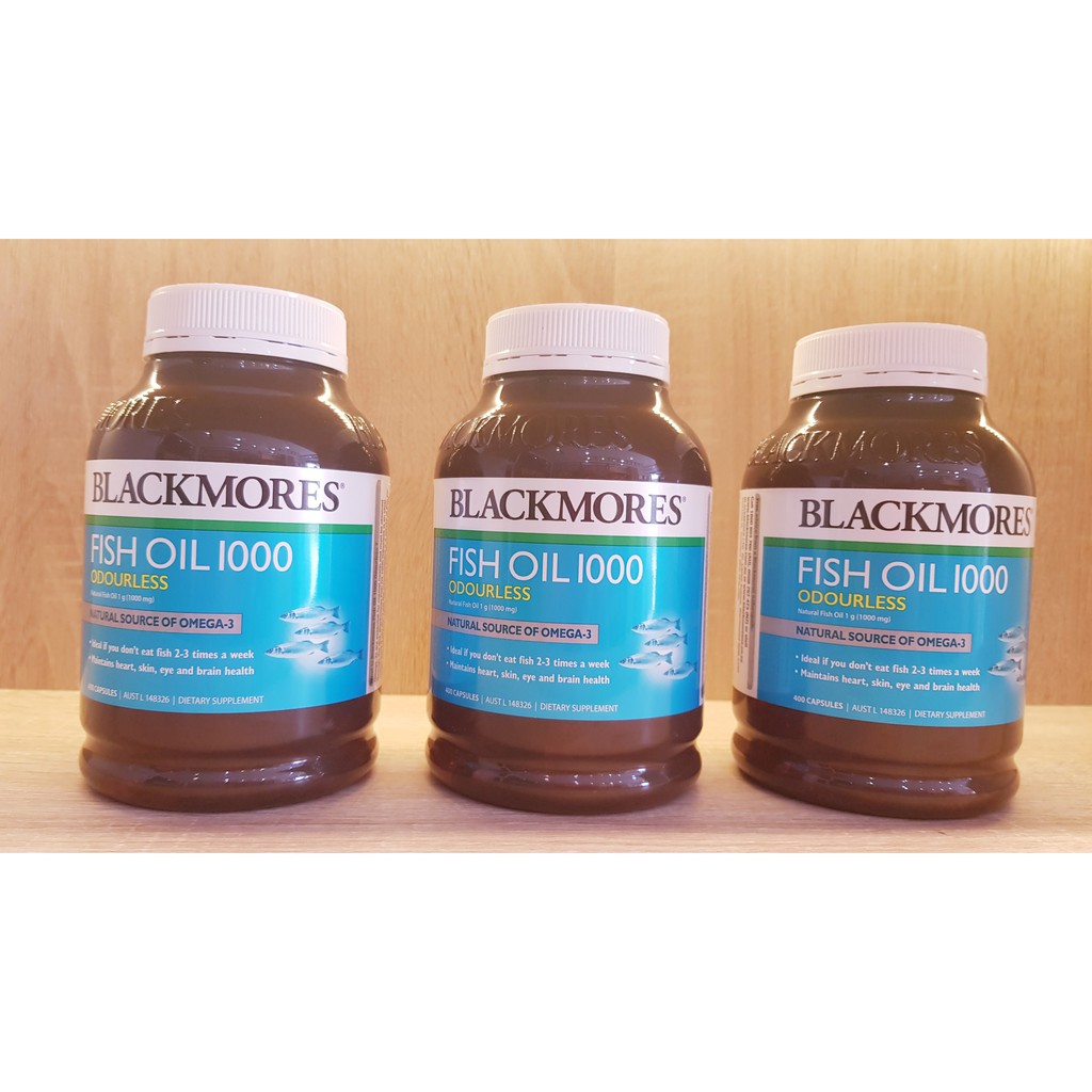 Dầu cá không mùi BLACKMORES Omega-3 Fish Oil 1000 | Thế Giới Skin Care