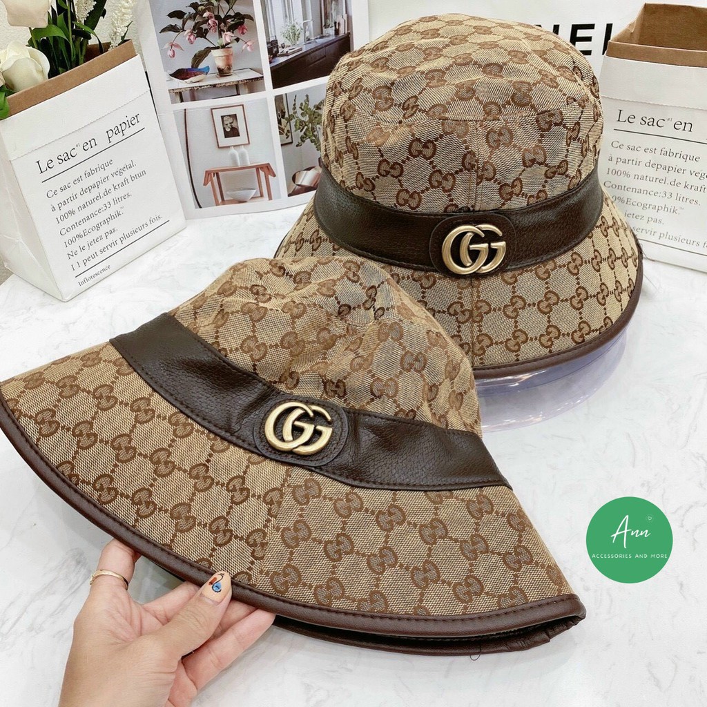 Mũ Bucket Cao Cấp 2 Lớp, Hàng Quảng Châu Loại 1, Thiết Kế Phong Cách RETRO Cổ Điển và Sang Trọng