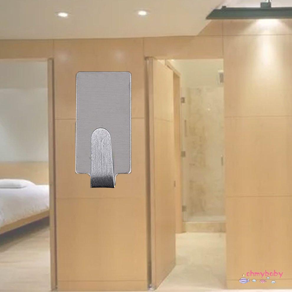 6 cái Keo Bằng Thép Không Gỉ Phòng Tắm Treo Tường Thanh Keo Áo Khăn [8/2]