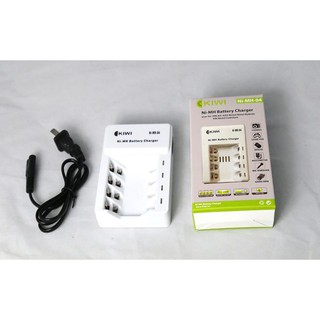 Dock sạc pin kiwi aa loại 4 viên - hỗ trợ sạc pin aa