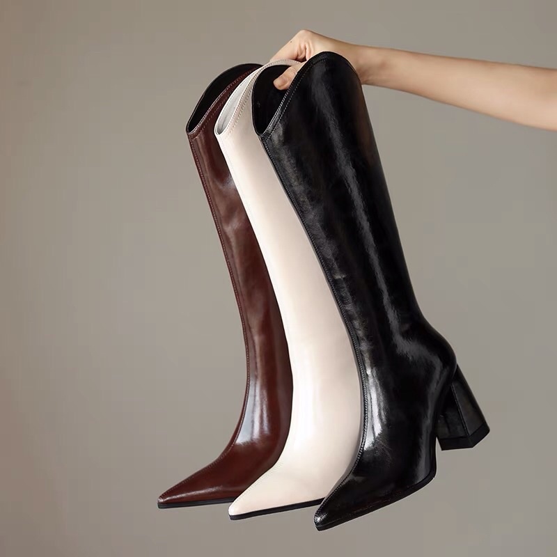 Ảnh Thật BOOT ĐÙI CAO GÓT ULZZANG HOT HIT THỜI TRANG LOẠI 1