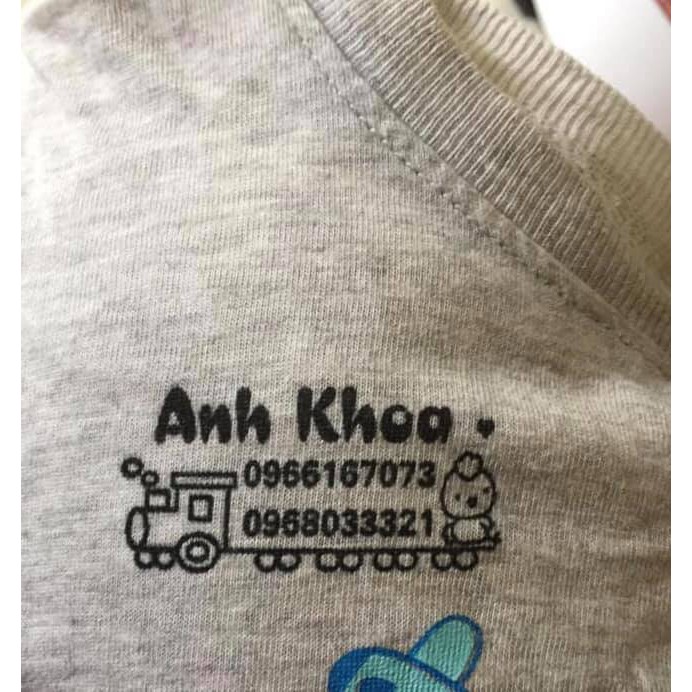 Con dấu vải cho bé_đóng quần áo cho bé _tặng kèm mực