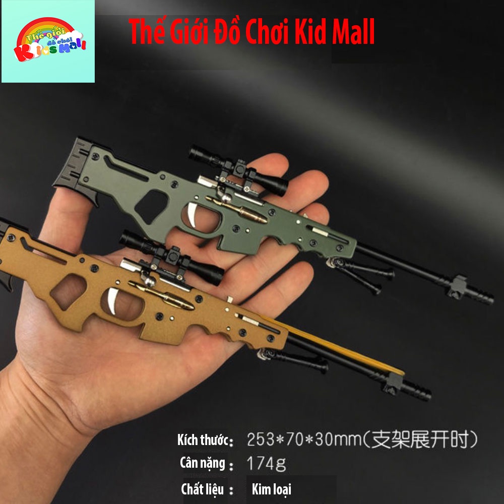 Móc khoá PUBG mô hình súng AWM AKM K98 AK M416 M249 M16A4 có thể phóng nịt, tặng sẵn dây nịt