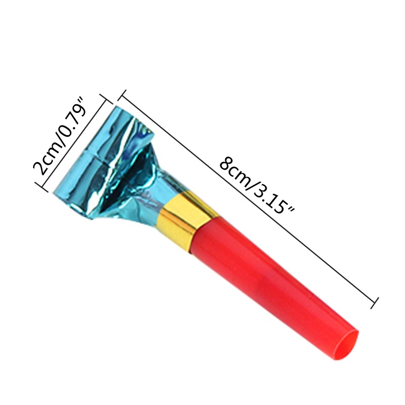 Set 100 Kèn Thổi Bằng Giấy Tiếng Ồn Dành Cho Tiệc Sinh Nhật