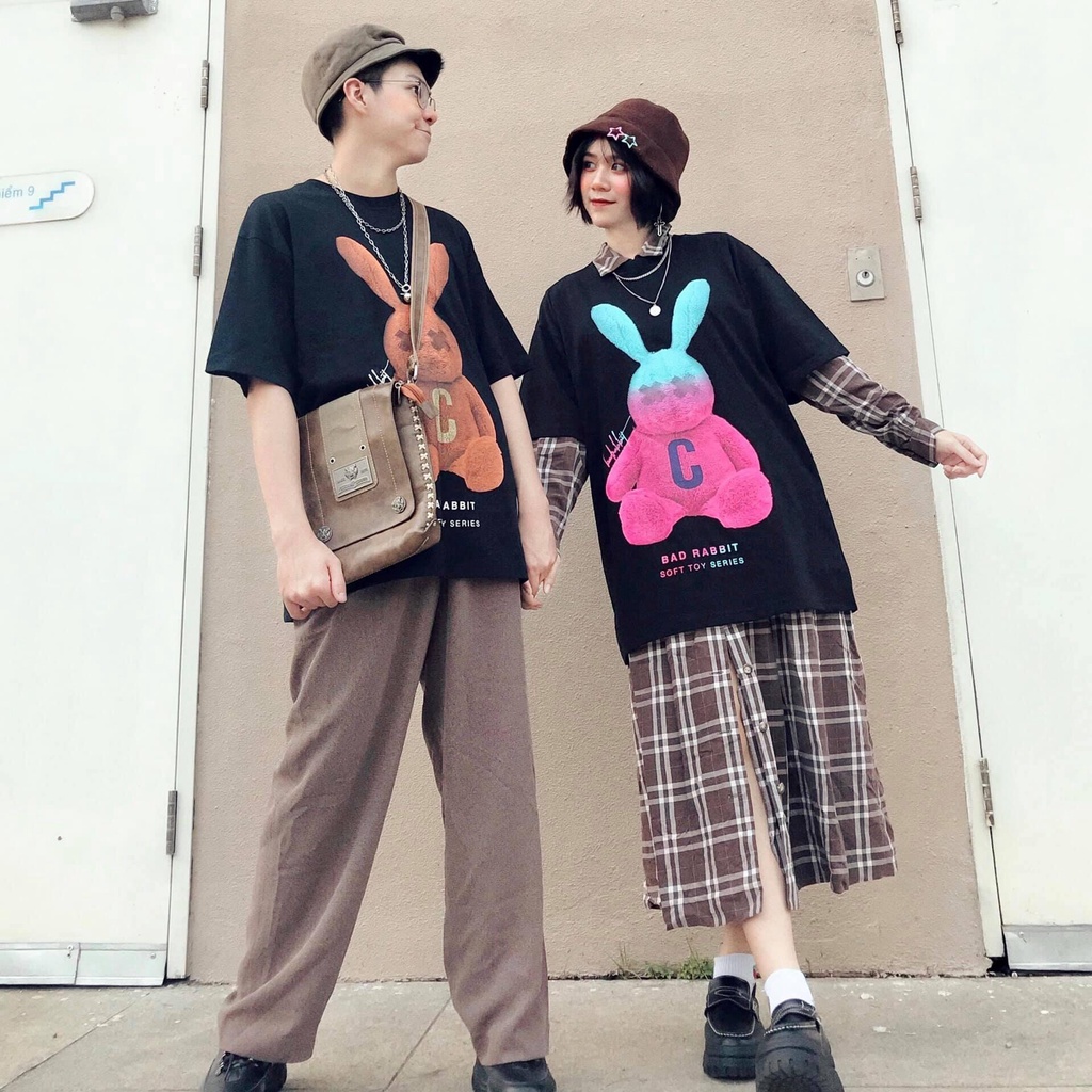 Áo Thun In Hình Bad Rabbit Cho Nam Nữ Cực Hot, Áo Phông Nam Nữ Bad Rabbit Unisex Cotton Đẹp- MINA SH