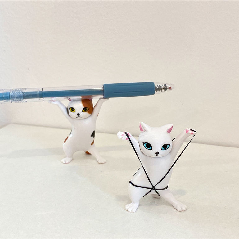 Giá đỡ bút để bàn hình mèo dễ thương phong cách Nhật Bản