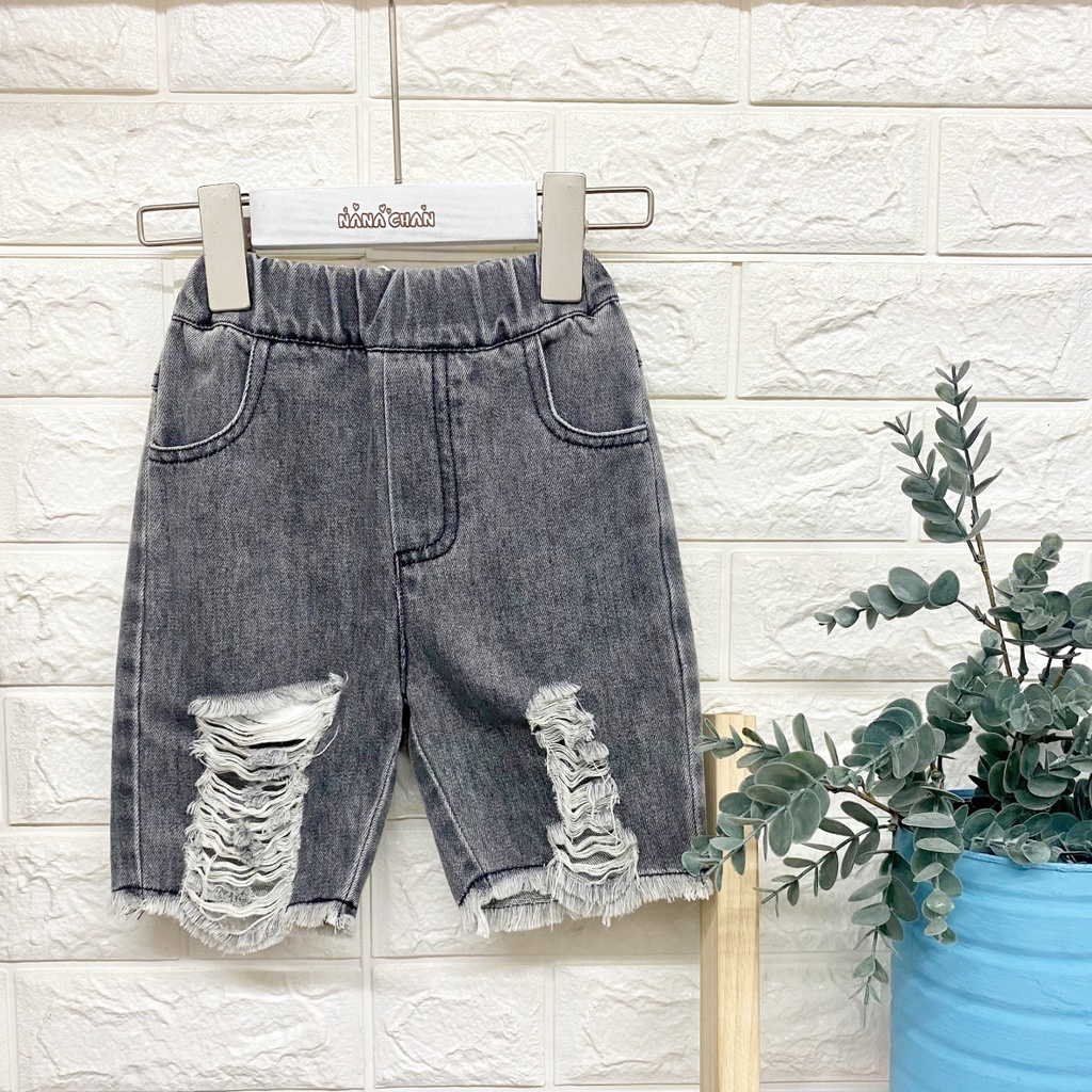 [Q128] Quần short jean rách ống sz 80-120