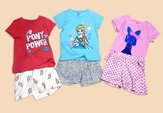 Bộ cotton bé gái size đại