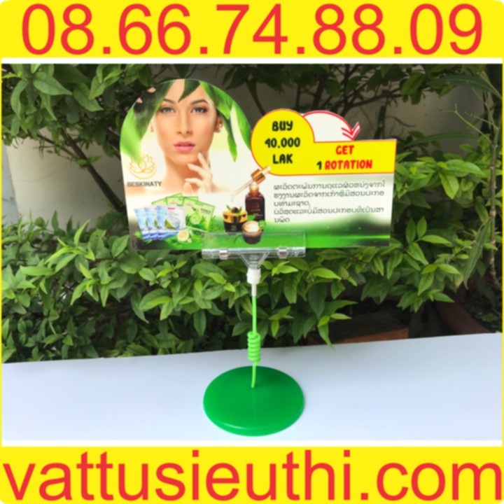 Wobbler để bàn, kẹp lò xo, wobbler lò xo