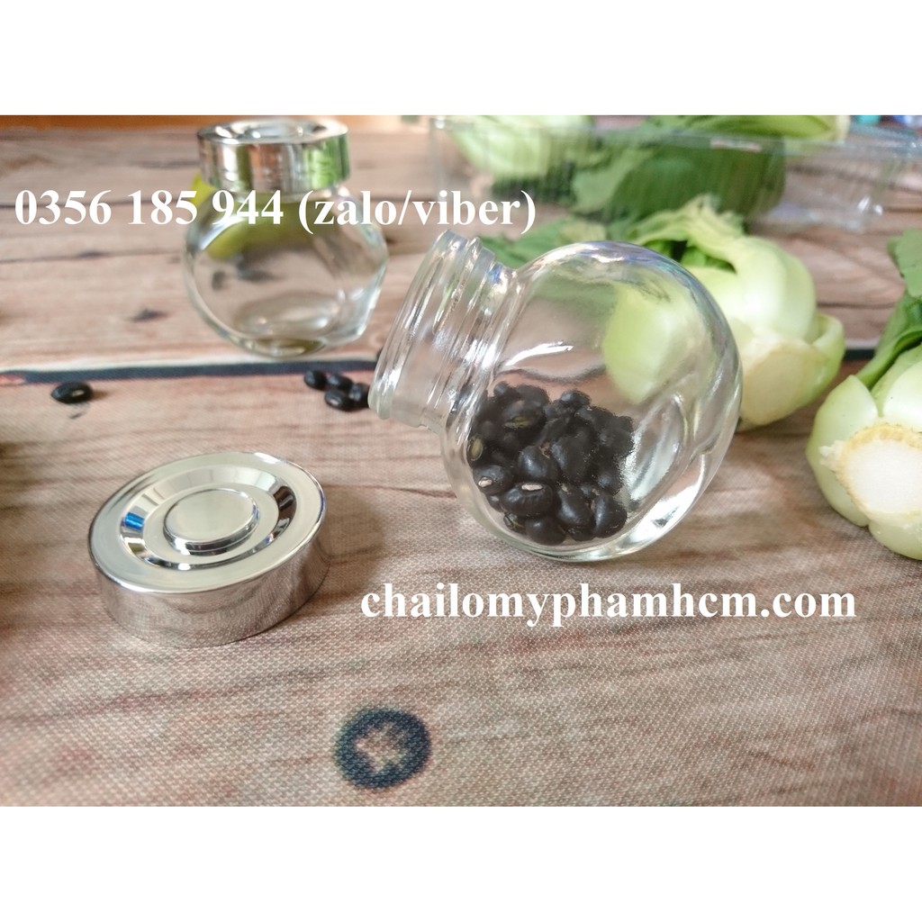 Hũ thủy tinh 50ml - hũ gia vị - hũ nghiêng 2 đáy | BigBuy360 - bigbuy360.vn