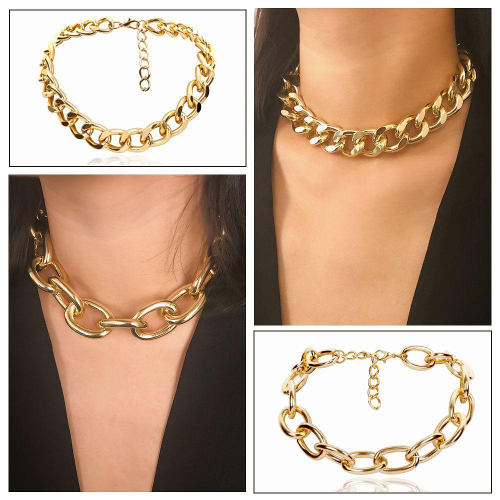 Vòng Cổ Choker Phong Cách Punk Cá Tính|Chuỗi Liên Kết Màu Sắc