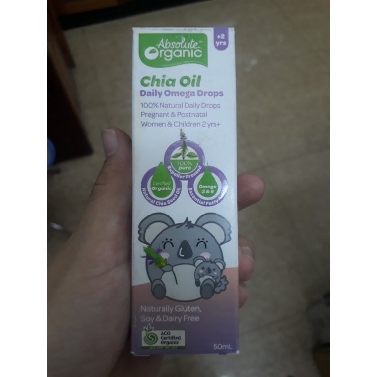 Dầu hạt chia Baby hữu cơ Absolute Organic chai 50ml