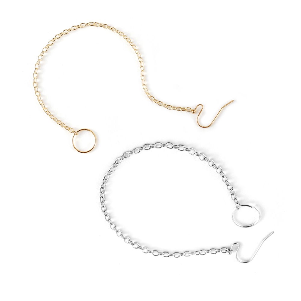 Khuyên mũi dây xích tua rua phong cách retro quyến rũ