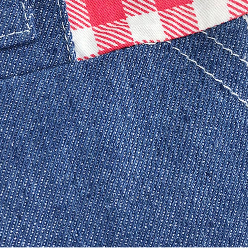 [COD] Áo Khoác Denim Nhẹ In Hình Thỏ Dễ Thương Kèm Dây Dắt Dành Cho Thú Cưng