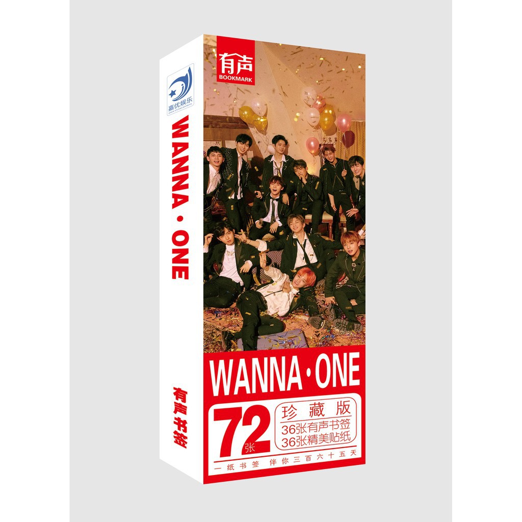 Thẻ Đánh Dấu Sách Hình Nhóm Nhạc Wanna One 2018