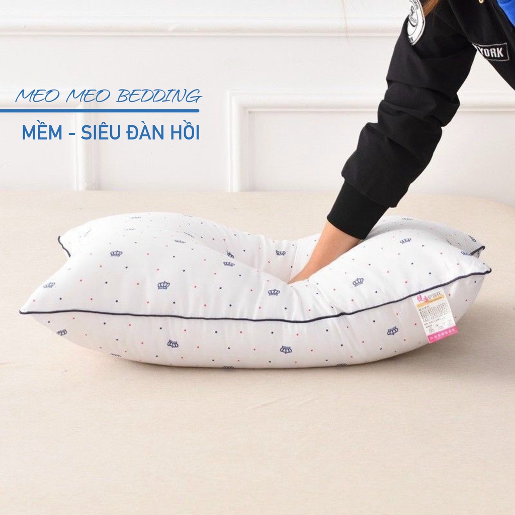 Ruột Gối Kháng Khuẩn Hilton Meo Meo Bedding Xuất Khẩu Cao Cấp - Kích Thước 50x70cm