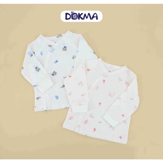 Da814 áo cài lệch dài tay ss dokma
