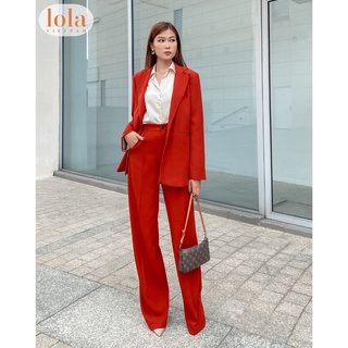 Bộ Quần Dài và Áo Blazer LOLA VIETNAM Công Sở Vest Nữ Sang Trọng Đi Làm SET02
