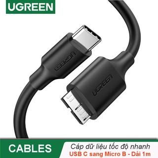 Cáp usb type c sang micro b dài 1m ugreen us312 20103 tốc độ truyền dữ liệu nhanh