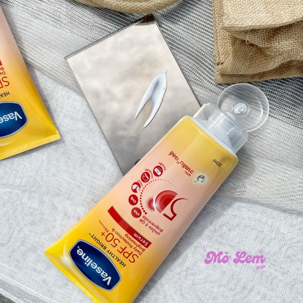 Serum kem chống nắng cơ thể Vaseline 50x bảo vệ da với SPF 50+ PA++++ giúp da sáng hơn gấp 2X 300ml | Molem.bodycare
