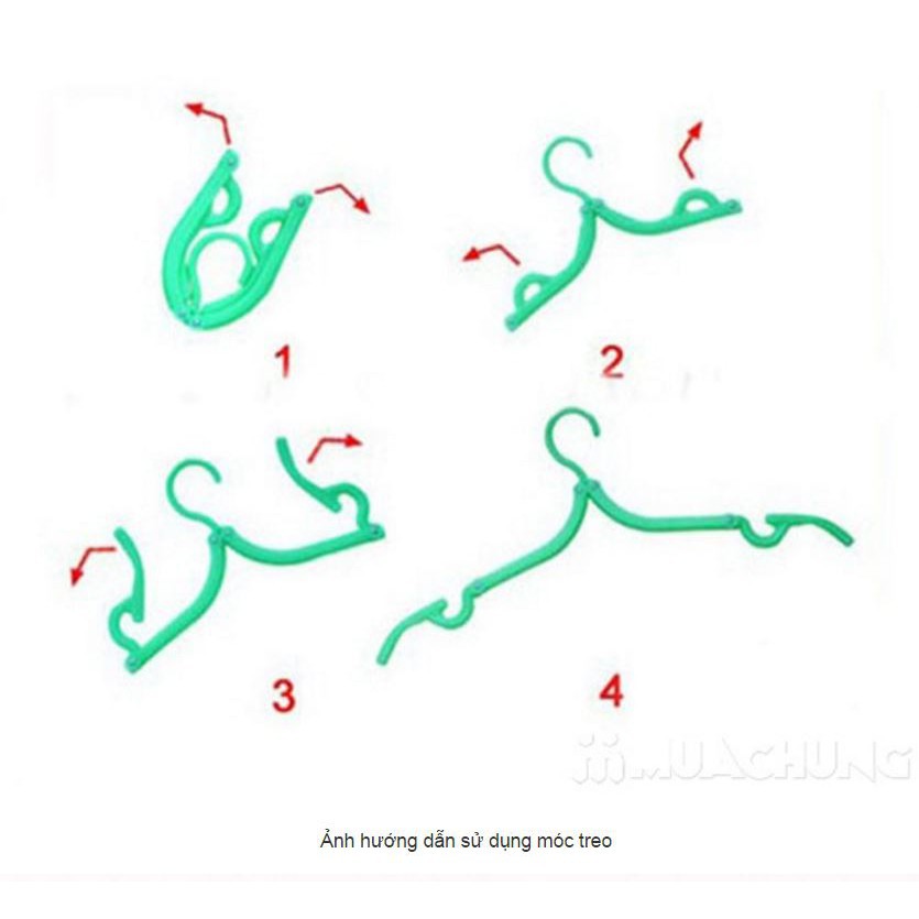 Móc phơi đồ gấp gọn thông minh F123STARS