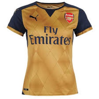 Áo bóng đá Arsenal màu đồng - siêu bền