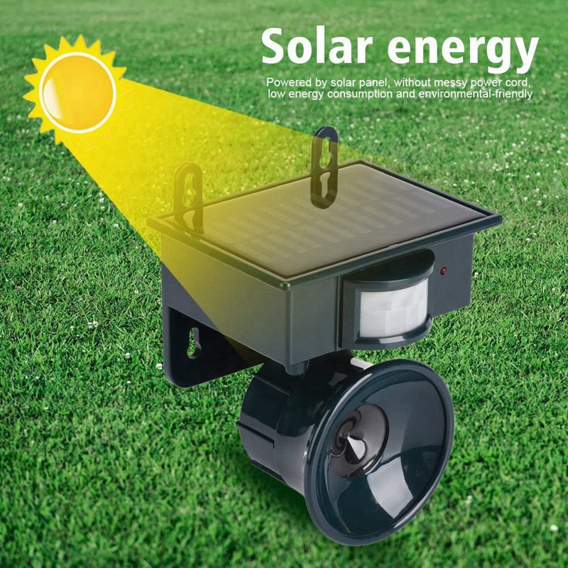 Set 2 Thiết Bị Phát Sóng Siêu Âm Đuổi Chim Phá Hoại Vườn Cây
