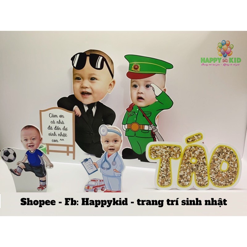 Cây Welcome Để Bàn Trang Trí Sinh Nhật, Happy Birthday, Thôi Nôi, Đầy Tháng Cho Bé Trai, Bé Gái