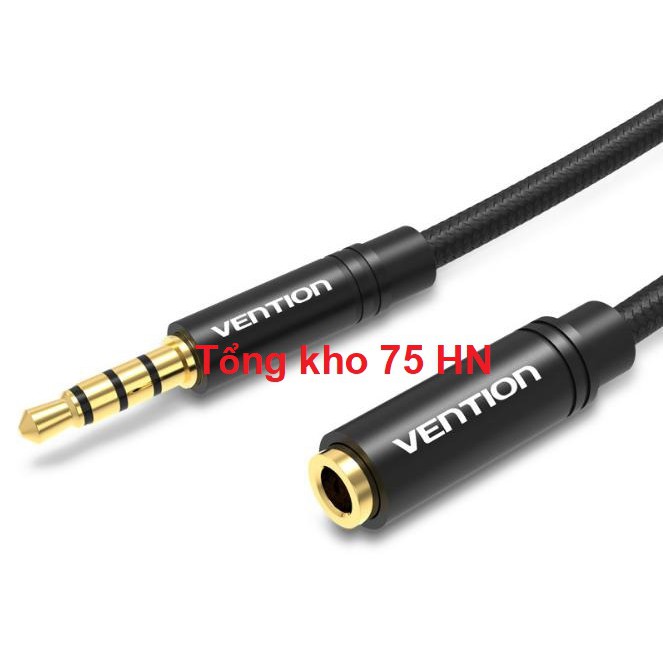 [Mã ELFLASH5 giảm 20K đơn 50K] Cáp nối dài âm thanh 3.5mm chính hãng Vention